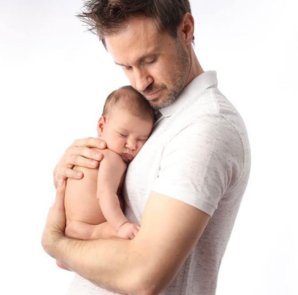 Newborn with dad